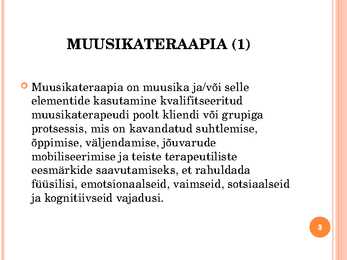 Muusikateraapia #3