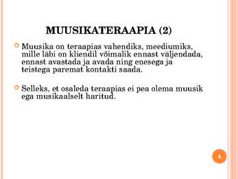 Muusikateraapia #4