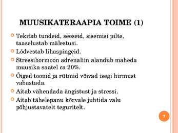 Muusikateraapia #7