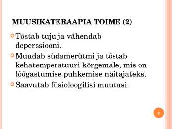 Muusikateraapia #8