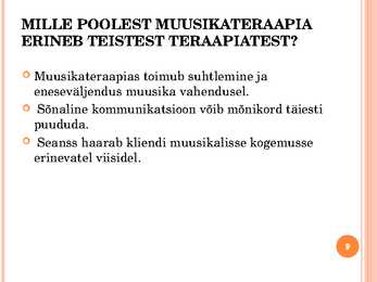 Muusikateraapia #9