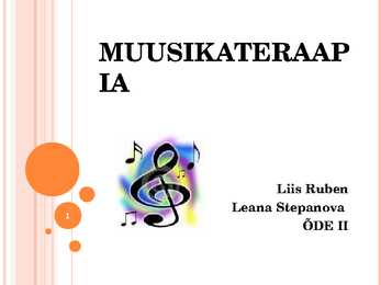 Muusikateraapia