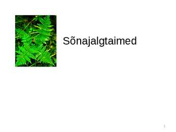 Sõnajalgtaimed