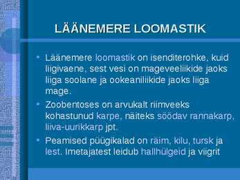 Ökosüsteem Läänemeres #6