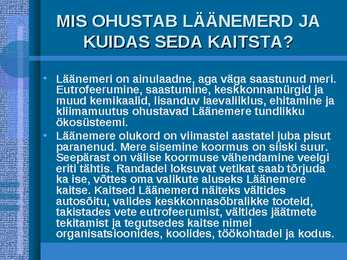 Ökosüsteem Läänemeres #9