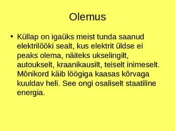 Staatiline elekter #5