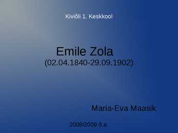 Emile Zola