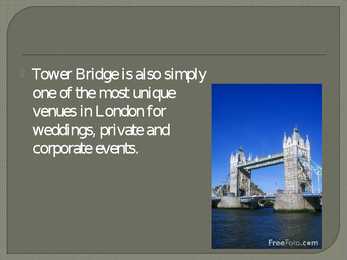Tower Bridge presentation #7