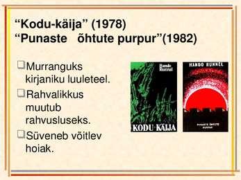 Hando Runneli elulugu ja looming #10
