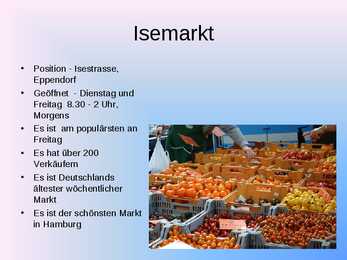Hamburgi marketid- Hamburg hat viele Märkte #2