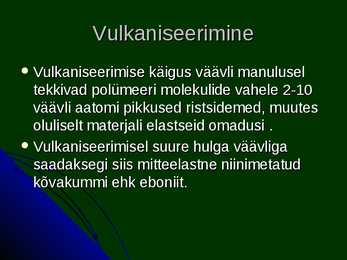 Kumm ja vulkaniseerimine #12
