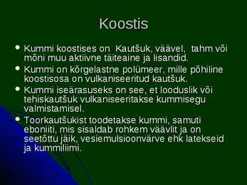 Kumm ja vulkaniseerimine #7