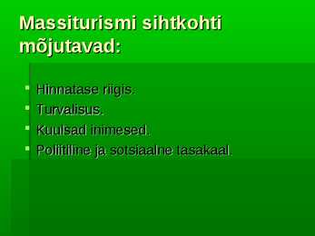Turismialad #9