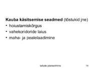 Ladude planeerimine #14