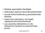 Ladude planeerimine #20