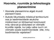 Ladude planeerimine #21