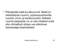 Ladude planeerimine #23