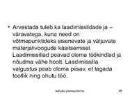 Ladude planeerimine #25