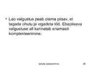 Ladude planeerimine #26