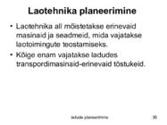 Ladude planeerimine #35