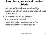 Ladude planeerimine #51