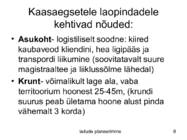 Ladude planeerimine #8