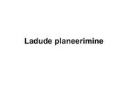 Ladude planeerimine