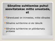 Suhtlemine #13