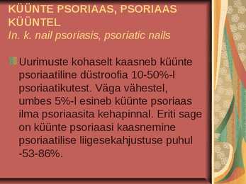 Küünte seenhaigused - Esitlus #28