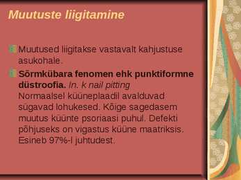 Küünte seenhaigused - Esitlus #31