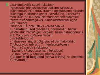 Küünte seenhaigused - Esitlus #35