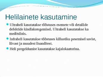 Helilained ja selle omadused #13