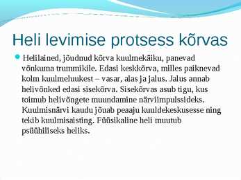 Helilained ja selle omadused #14