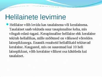 Helilained ja selle omadused #4