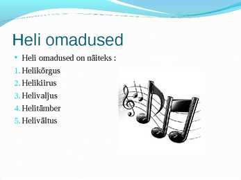 Helilained ja selle omadused #5