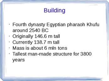 The Great Pyramid of Giza - presentatsioon #4