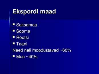 Mustmetalltoodete eksport ja import Eestis #4