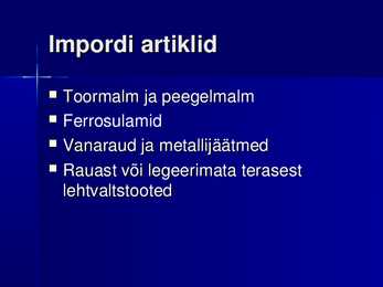 Mustmetalltoodete eksport ja import Eestis #5