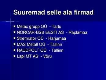 Mustmetalltoodete eksport ja import Eestis #8