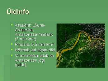 Amazonase vihmametsad-powerpoint #2