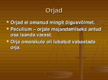 Isikute staatus ning õiguslik seisund ja juriidilised isikud #9