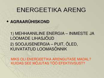 Energiamajandus #4