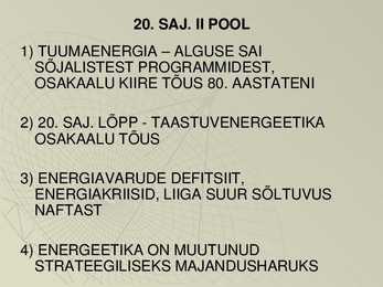Energiamajandus #7