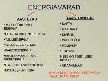 Energiamajandus #8