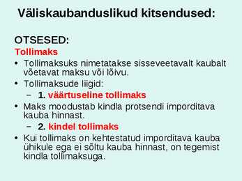 Rahvusvaheline kaubandus #19