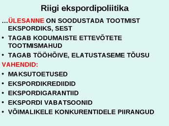 Rahvusvaheline kaubandus #23
