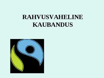Rahvusvaheline kaubandus