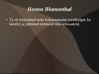 Kuulsad kokad välismaalt ja Eestist #18