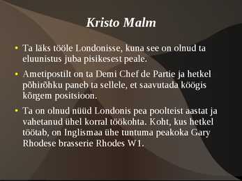 Kuulsad kokad välismaalt ja Eestist #4