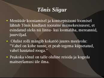 Kuulsad kokad välismaalt ja Eestist #7